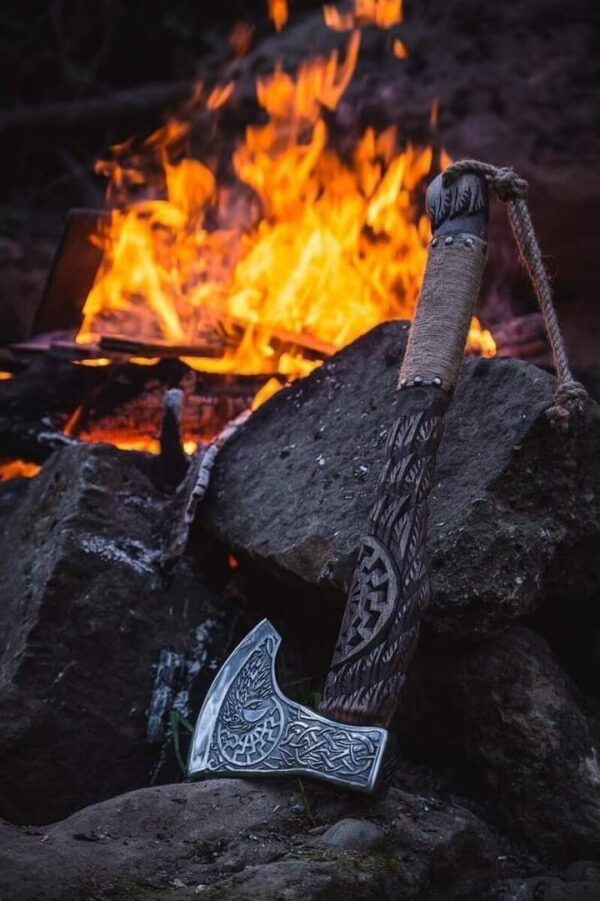 Engraved axe
